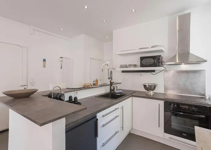 White Meynadier  Citycenter - Congres - Terrasse - Clim - Wifi Apartment *