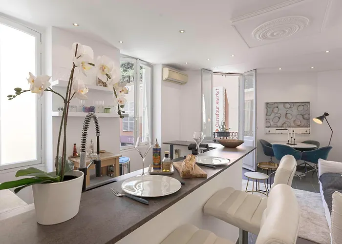 White Meynadier  Citycenter - Congres - Terrasse - Clim - Wifi Cannes