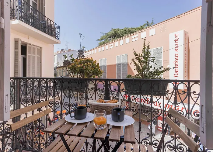 White Meynadier  Citycenter - Congres - Terrasse - Clim - Wifi Apartment Cannes