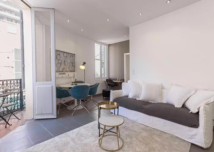 White Meynadier  Citycenter - Congres - Terrasse - Clim - Wifi Cannes