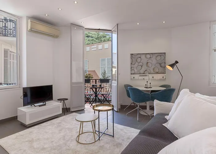 Apartment White Meynadier  Citycenter - Congres - Terrasse - Clim - Wifi